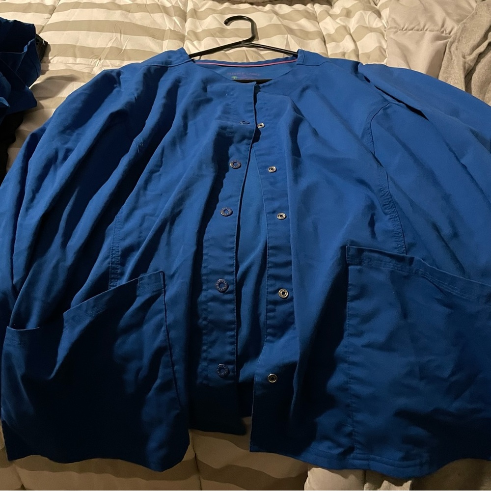 2xl Healing Hands purple Label scrub jacket.